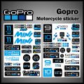 Gopro Motorcycle Sticker Decal Helmet Logo For YAMAHA HONDA SUZUKI KAWASAKI BMW DUCATI.