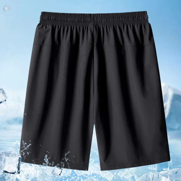 Summer%20thin%20sports%20straight%20tube%20loose%20casual%20shorts,%20ice%20silk%20quick%20drying%205-inch%20pants,%20floral%20zipper,%20men's%20large%20size%20-%20Image%203