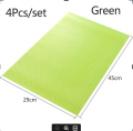 4 Pcs Washable Fridge Mat Refrigerator Pads Waterproof Fridge Mats Drawer Matt fridge mate set.
