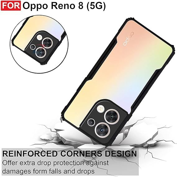 For%20Oppo%20Reno%208%205G%20Protective%20Black%20Border%20Crystal%20Clear%20Xundd%20Mobile%20Back%20Case%20Cover%20-%20Image%204