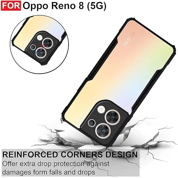 For%20Oppo%20Reno%208%205G%20Protective%20Black%20Border%20Crystal%20Clear%20Xundd%20Mobile%20Back%20Case%20Cover%20-%20Image%204