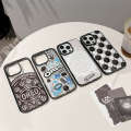 Creative Oreo Graffiti Biscuit Box Transparent Acrylic Phone Case Suitable for iPhone 15 14 Plus 13 Pro Max 12 12Pro 11 hard protective case soft shockproof phone case.