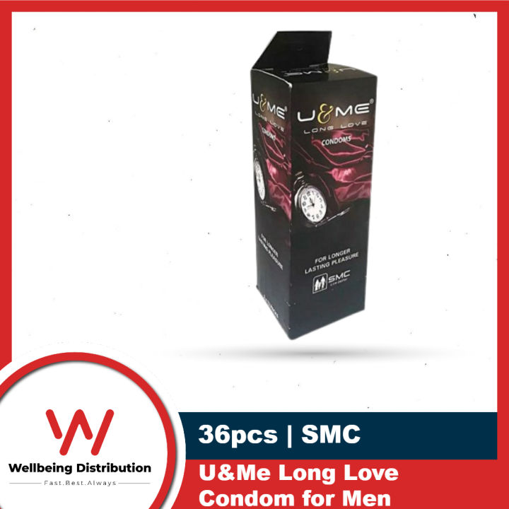 U&Me Condom for Men | Long Love Condom | Full Box - 3x12=36pcs | SMC