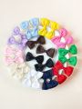 40PCS/Set Multiple Format New Fashion Children'S Bow Ring Women Baby Hair Clip Cute Popular Girl Hair Accessories Headdress 746. 