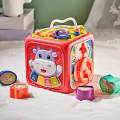Baby Musical Toys Activity Cube Toy 6 in 1 Play Center Toy 6 Sided Activity Center for 12-18 Months Kids Birthday Gift 6 Month Old Baby Toys.