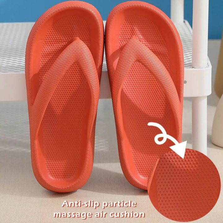4.5cm%20Platform%20Summer%20Female%20Flipflop%20Beach%20Outdoor%20Sandals%20Soft%20Pillow%20Slippers%20Women%20Men%20Non-slip%20House%20Shoes%20Home%20Slides%20-%20Image%206
