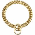 【Toy life hall】Dog Collar Welded Gold Heavy Choke Cuban Chain For Large Dogs. 