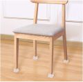 4 Pcs Silicone Floor Protectors Chair Leg Caps Square Furniture Table Feet Covers.