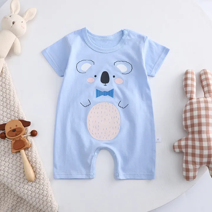 Newborn%20Baby%20Clothes%20Girl%20Boy%20100%25%20Cotton%20Jumpsuit%20Summer%20Short%20Sleeve%20Romper%200-12%20Month%20Infant%20Toddler%20Pajamas%20One%20Piece%20Outfit%20-%20Image%202