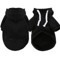【Atoztide Store】Dog Hoodie Solid Color Back Pocket Outdoor Drawstring Comfortable Coat for Small Dogs. 