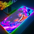 Pokemon Cute Gengar RGB Pc Gamer Keyboard Mouse Pad Mousepad LED Glowing Mouse Mats Rubber Gaming Computer Mausepad. 