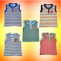 6 Pieces Multi Color Stripe Cotton Magi T-shirt for baby kids.