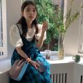 Plaid Slip Dress Women's Summer Korean-Style Sweet French Gentle Design Niche High-End Mid-Length Dress. 