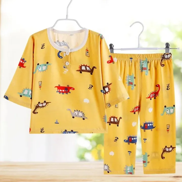 Custom%20Cartoon%20Printing%20Kids%20Sleepwear%20Summer%20Children%20Pajamas%20Wholesale%202%20Piece%20100%25%20Cotton%20Kids%20Pyjamas%20Set%20for%20Boy%20and%20Girl%20-%20Image%202