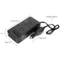 Efficient Portable power inverter for cars User-friendly Multi-functional Lightweight 12V to 240V car converter Compact Portable Car inverter with USB ports for Road trips Camping adventures Outdoor activities Truckers Travel enthusiasts.