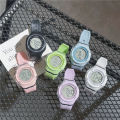 Electronic watches for men and women student waterproof ins style Korean version simple junior high school youth sports children's watches.