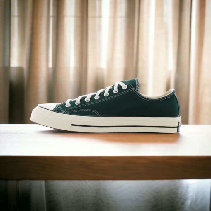 All Star Converse Color Green Low Neck Grade OEM Man