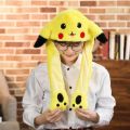 Pokemon Pikachu Gengar Eevee Beanie Hat Can Moving Bunny Ears Hat With Shine Earflap Movable Ears Casual Animal Cap Beanies Gift. 