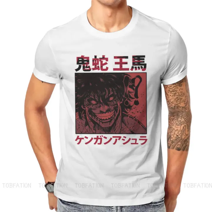 Ohma casual tshirt Kengan Ashura Tokita Yamashita Kazuo Akiyama Kaede printing streetwear leisure T shirt men gift idea