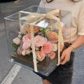 Acrylic Flower Box Wedding Keepsake Acrylic Display Case for Collectibles Clear Flower Bouquet Storage Box Floral Box Gift Box. 