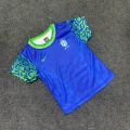 OFFTEX PREMIUM QUALITY BOYS BRAZILIAN BLUE HALF SLEEVE T-SHIRT MESH FABRIC AND SUBLIMATION PRINT. 