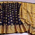 Saree semi katan saree without blouse pice  for women's. 