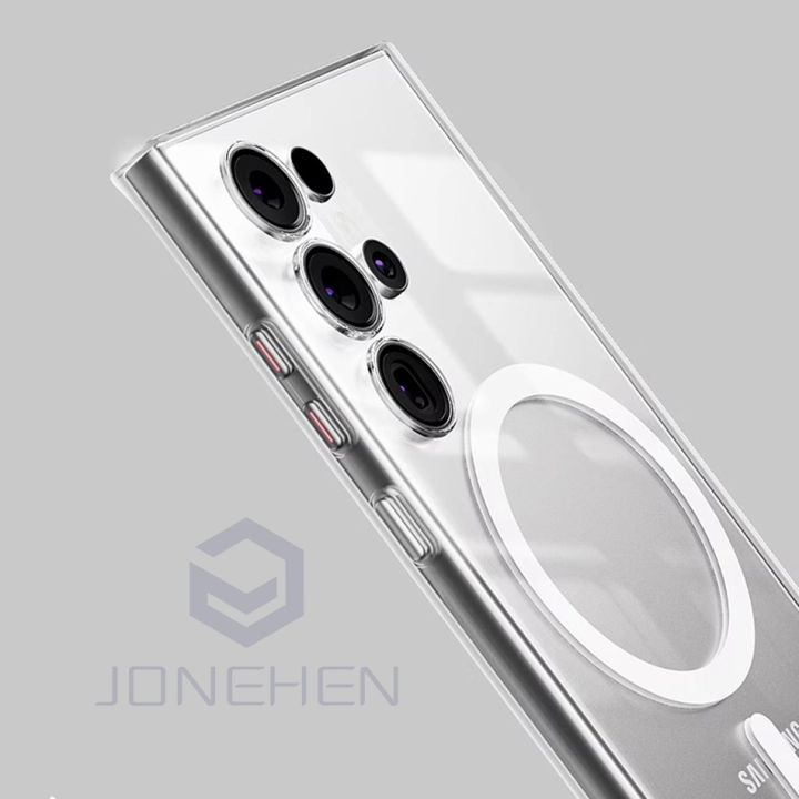 Ultra%20Thin%20Magnetic%20Wireless%20Charge%20Transparent%20Case%20For%20Magsafe%20For%20Samsung%20Galaxy%20S24%20S23%20Ultra%20S22%20Plus%20Hard%20Slim%20Pc%20Cover%20-%20Image%204