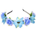Elegant Artificial flower headband Exquisite Delicate Colorful Sunflower hairband Beautiful Women's wedding hair accessories for Wedding Party Photoshoot Beach vacation Bridesmaids. 