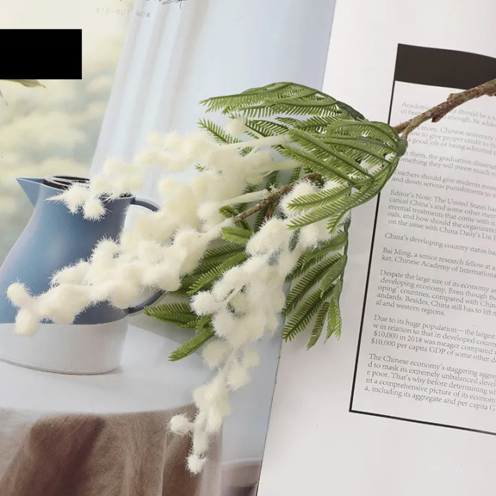 38cm%20Acacia%20Artificial%20Flowers%20Yellow%20Mimosa%20Spray%20Cherry%20Fruit%20Branch%20Wedding%20Home%20Table%20Decoration%20Flower%20-%20Image%207