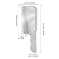 Precise Cut Comb Professional Barber Fade Comb Hair Cutting Styling Tool for Men Salon Quality Blending Clipper Comb Curved Positioning Comb. 