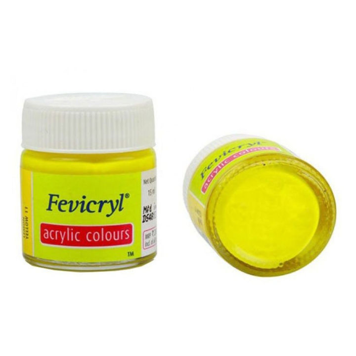Fevicryl Acrylic Colour Lemon Yellow -15 ml