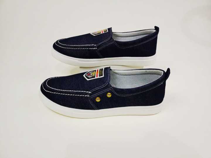 Premium Quality Black Blue Color Korean Canvas Sneakers