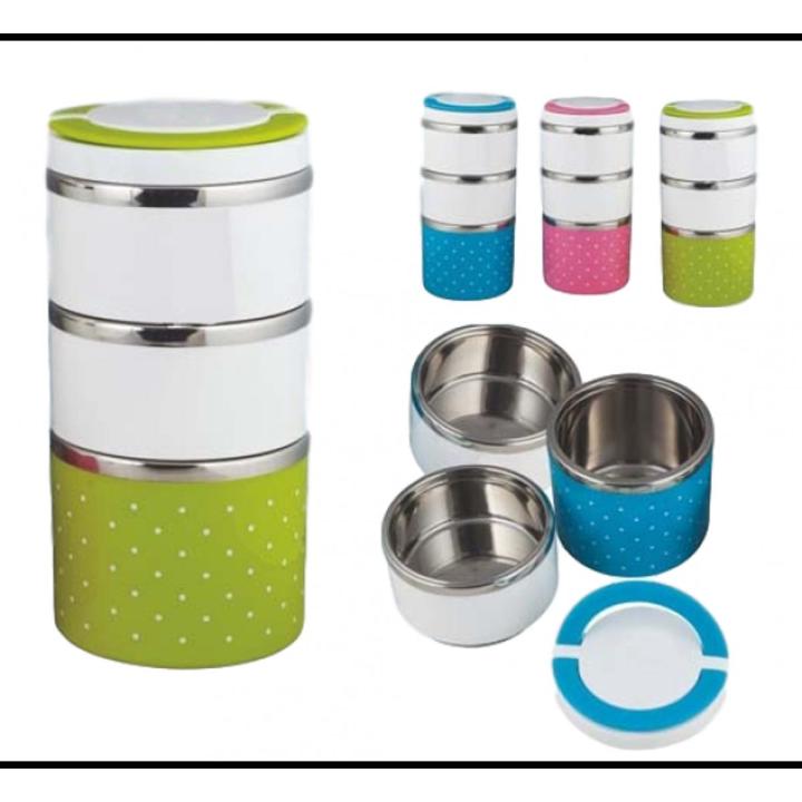 Insulated Lunch Box Multicolor china Three Layer