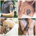 【Good-Love Store】(New) semi-permanent tattoo sticker for men boys long-lasting 1-2 waterproof & realistic arrow tattoo stickers.