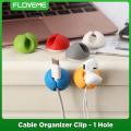 Floveme Cable Clip Self Adhesive Cable Organizer Tools Holder Wire Holder Cable Clamp Multiple Cable Management Tool For Home & Office. 