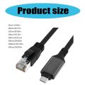GR USB Type C to RJ45 Ethernet Adapter Cable, 1000Mbps Instants Fast Speed Internet Connection for Work and Play.