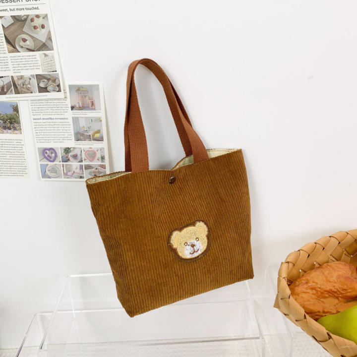 Little%20bear%20picture%20Mini%20lunch%20bag%20Adorable%20corduroy%20Corduroy%20handbag%20Schoolgirl%20cute%20bag%20for%20School%20lunch%20Office%20lunch%20Picnic%20Daily%20use%20Gift%20for%20girls%20-%20Image%207