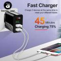 3a Usb Wall Charger Digital Display Quick Charging 3.0 Power Adapter Compatible For Iphone 13 12 Pro Max. 