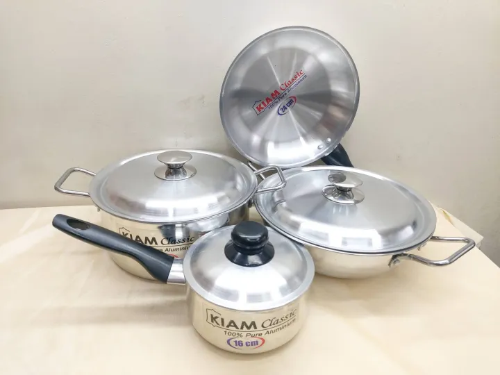 Kiam%207%20Pcs%20Family%20Pack%20Cookware%20Set%20Pure%20Aluminium.%20Casserole%20Stock%20Pot,%20Korai,%20Milk%20Pan,Fry%20Pan%20&%20Lid%20Set.%20Model:%20A400.%20-%20Image%209