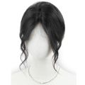 【Deal】 Invisible Women Topper All-Match Clip in Curly Middle Part Bangs Hair Extensions Seamless Front Side Long Bangs. 