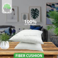 Exclusive Fiber Cushion, Cotton Fabric, White, (16"x16")_Set of 2. 