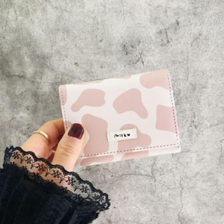 Cow Pu Leather Cartoon Anime Multi-card Slot Short Women Purses Women Wallet For Outdoor Female Girl Gift