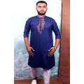 Exclusive Embroidery Design Panjabi For Men - কাপল ড্রেস শাড়ি. 