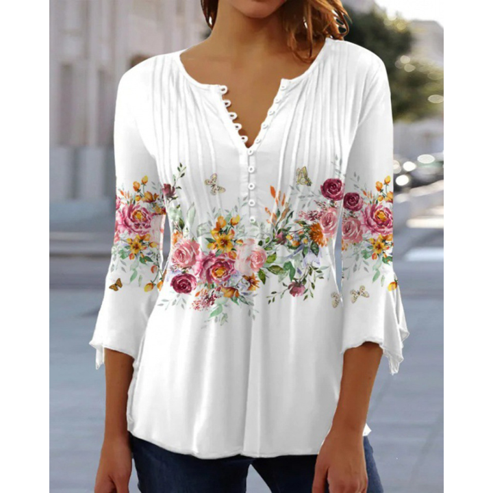 Women's%20Summer%20V-Neck%20Tops%20T-Shirts%20Ladies%20Floral%20Casual%20Blouse%20Tee%20Plus%20Size%20-%20Image%205
