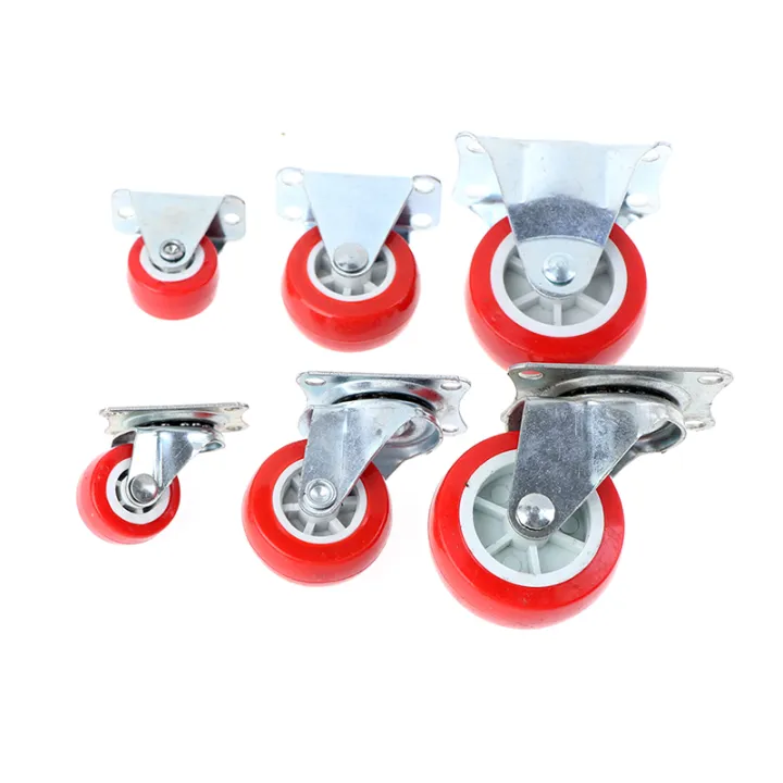 4pcs%201.5inch%20Furniture%20Casters%20Wheels%20Red%20Rubber%20Swivel%20Caster%20Roller%20Wheel%20Sunlight%20Mall%20-%20Image%203