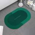 Super Absorbent Bath Mat with Non-Slip Bottom - Easy to Clean Bathroom Rugs (Green Colour).