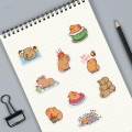 50Pcs Cartoon Capybara Sticker Small Cute Animal Stickers for Card Cups Wall.