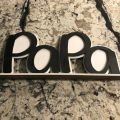 【Cathery Baby Store】Black & PAPA Picture Frame Day Decoration Photo DaD/PaPa Shape for Desk Decor Ornaments. 