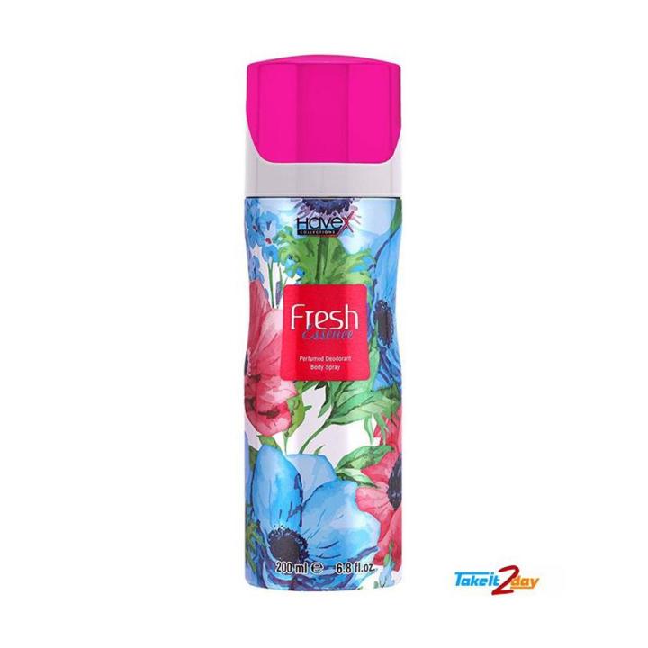 International UAE product Body spray party scent Havex Fresh used for female - 200 ml