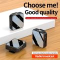 Wireless microphone system portable collar clip microphone podcast interview camera video recording video shoo noise canceling. 